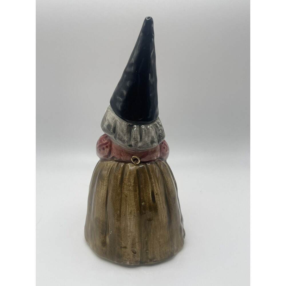 Vintage 1979 Gorham Unieboek, B.V.  Ceramic Female Gnome 6” Collective Bell - Picture 3 of 7
